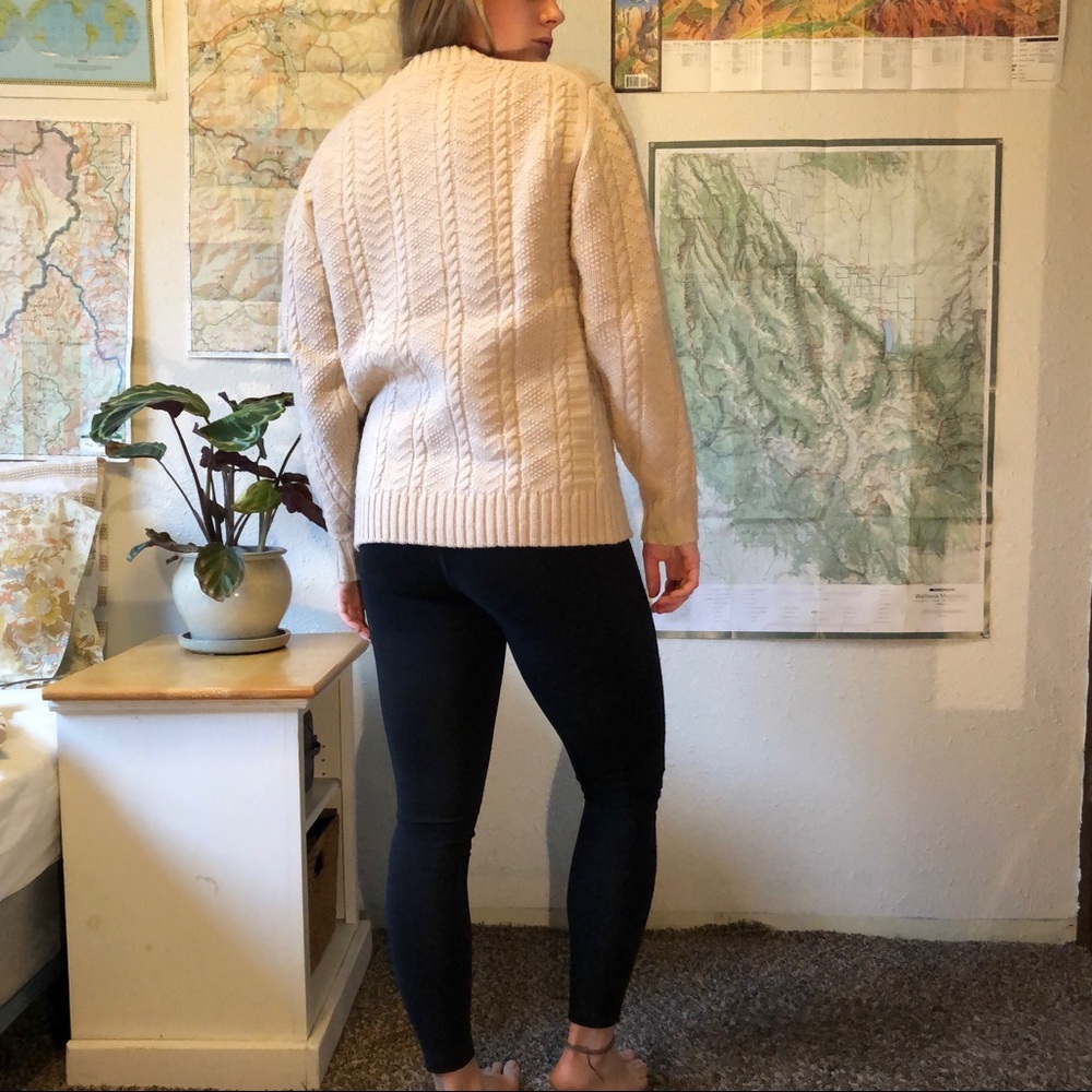 Pendleton Beige Cable Knit Sweater - Picture 2 of 8